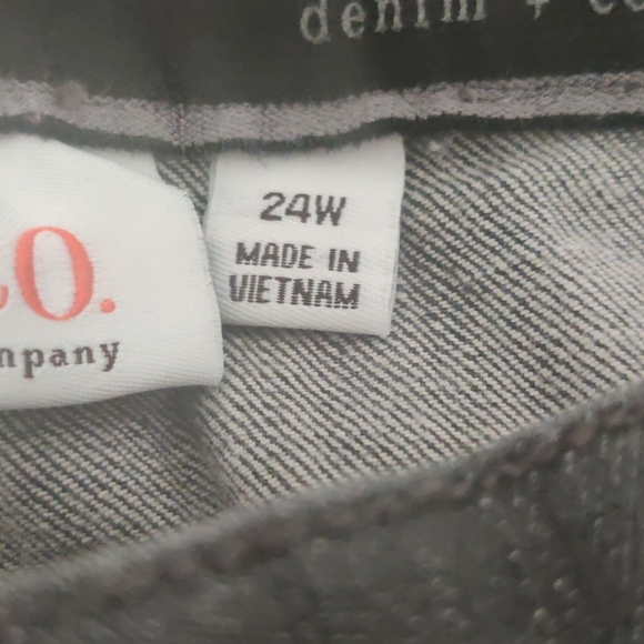 Jeans ~ 24 W ~ D & Co Tummy Panel Control ~ 81893 - Picture 3 of 12